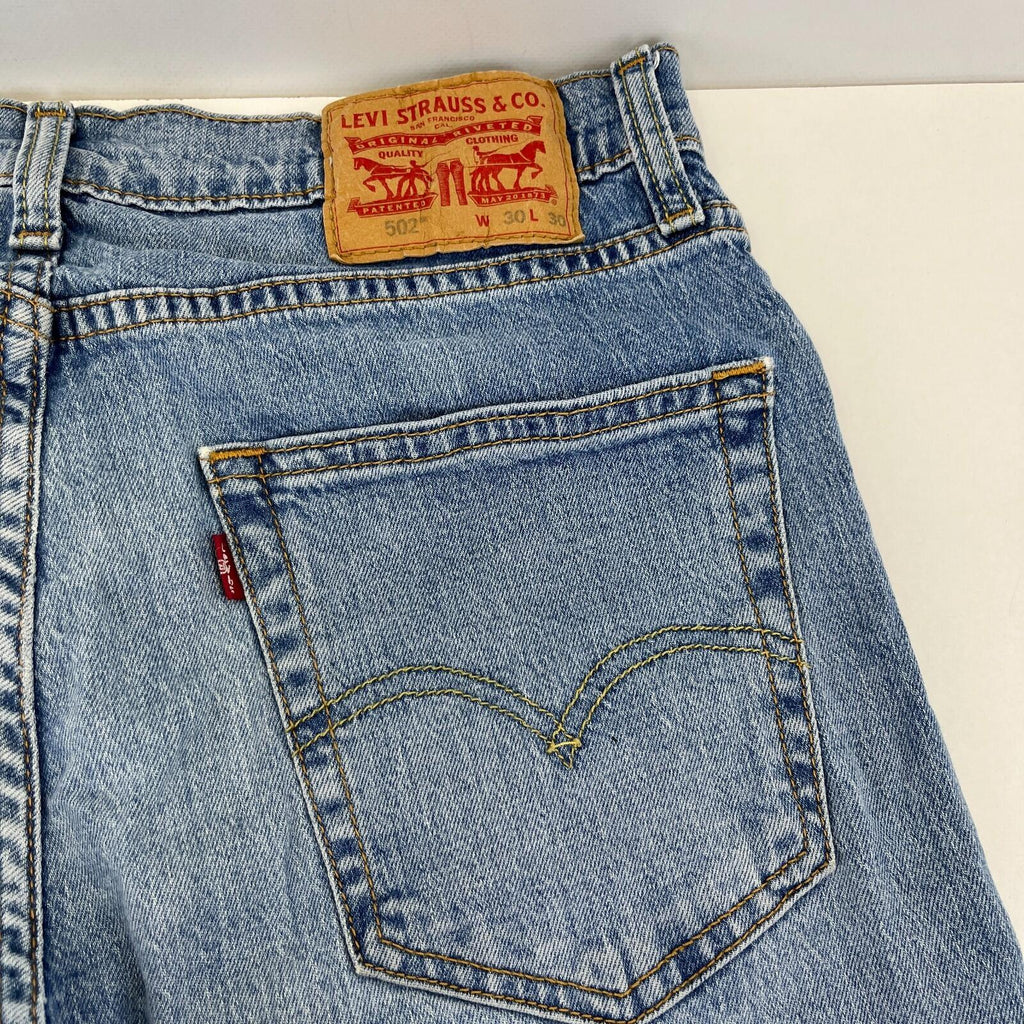 Levi's 502 Tapered Regular Stretch Denim Jeans in Blue Men's Size W30" L30"