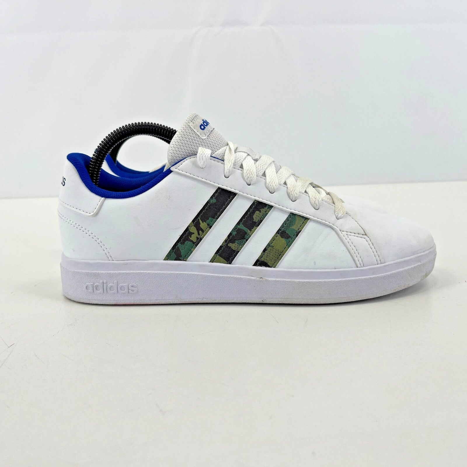 adidas Grand Court 2.0 Shoes Trainers White/Blue/Camo Size UK 5.5 EU 38 2/3