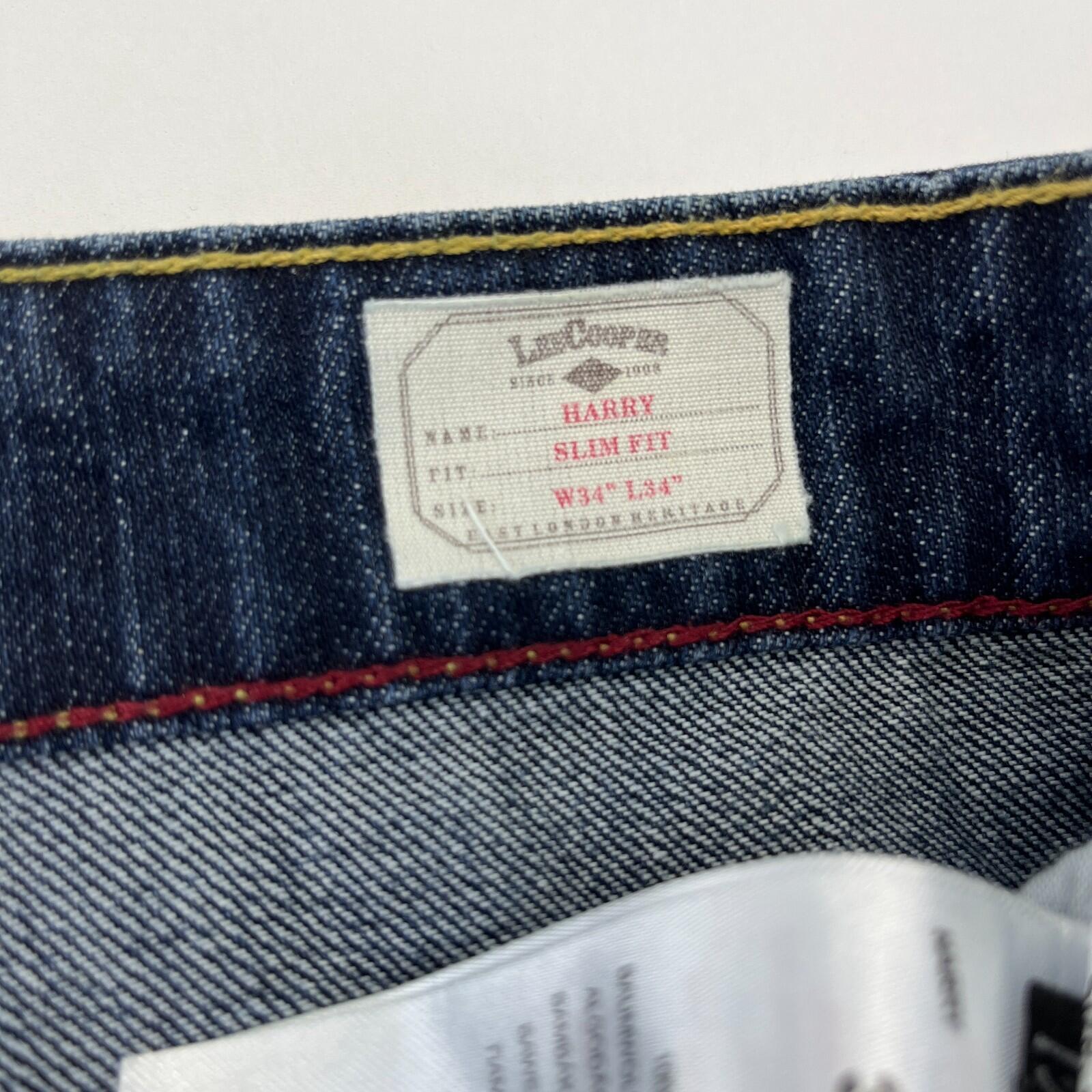 Lee Cooper Harry Jeans Men’s Blue Denim Straight Leg W34 *L30