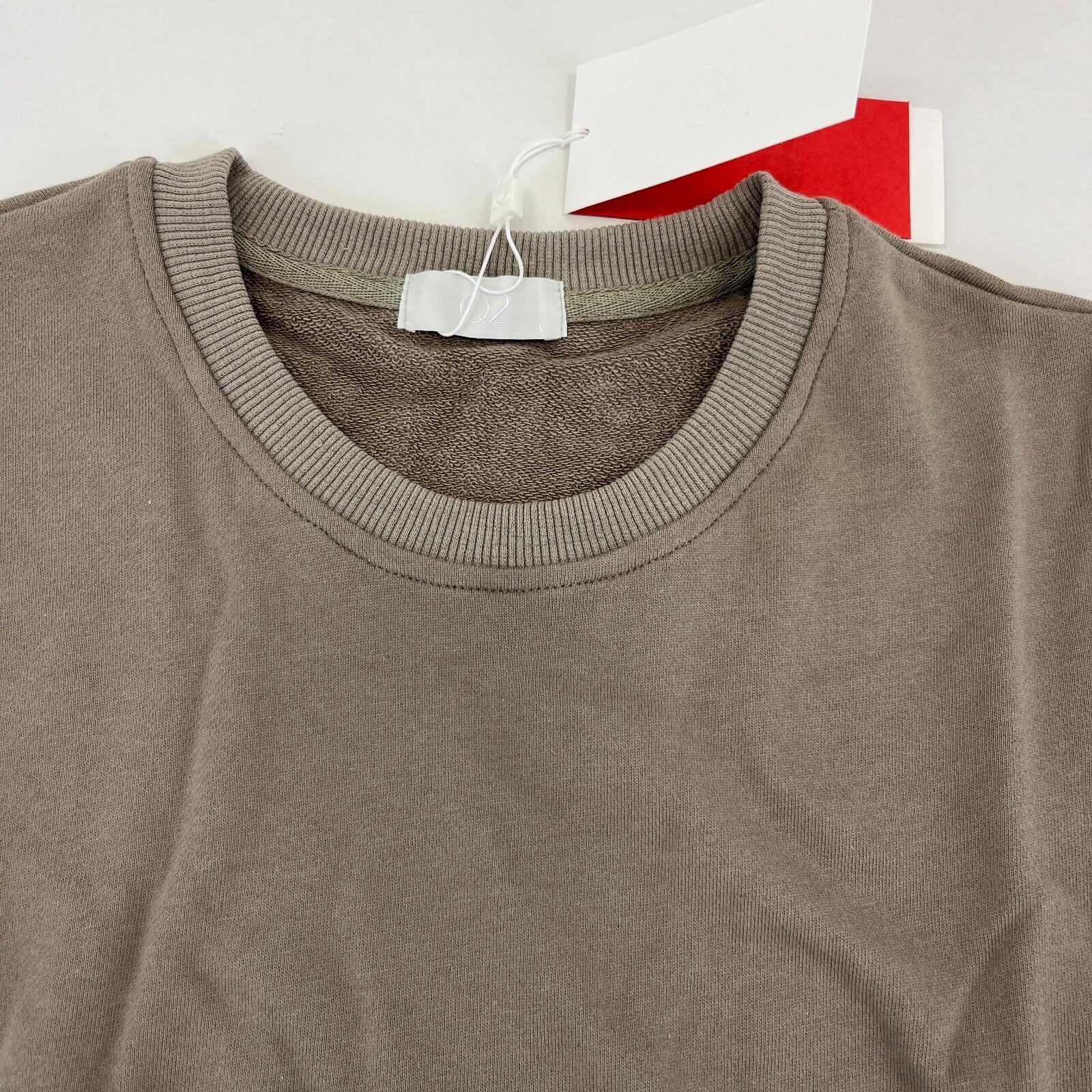 Q2 Women's Relaxed Fit Sweatshirt Sweater in Beige UK size Large - New with Tags