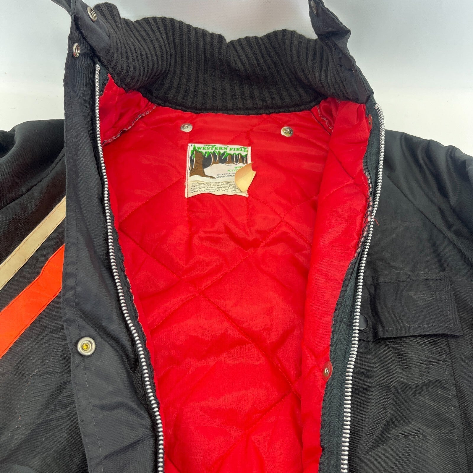 Vintage Western Field Ski Suit One Piece 90s Snowsuit Winter Black Womens size M