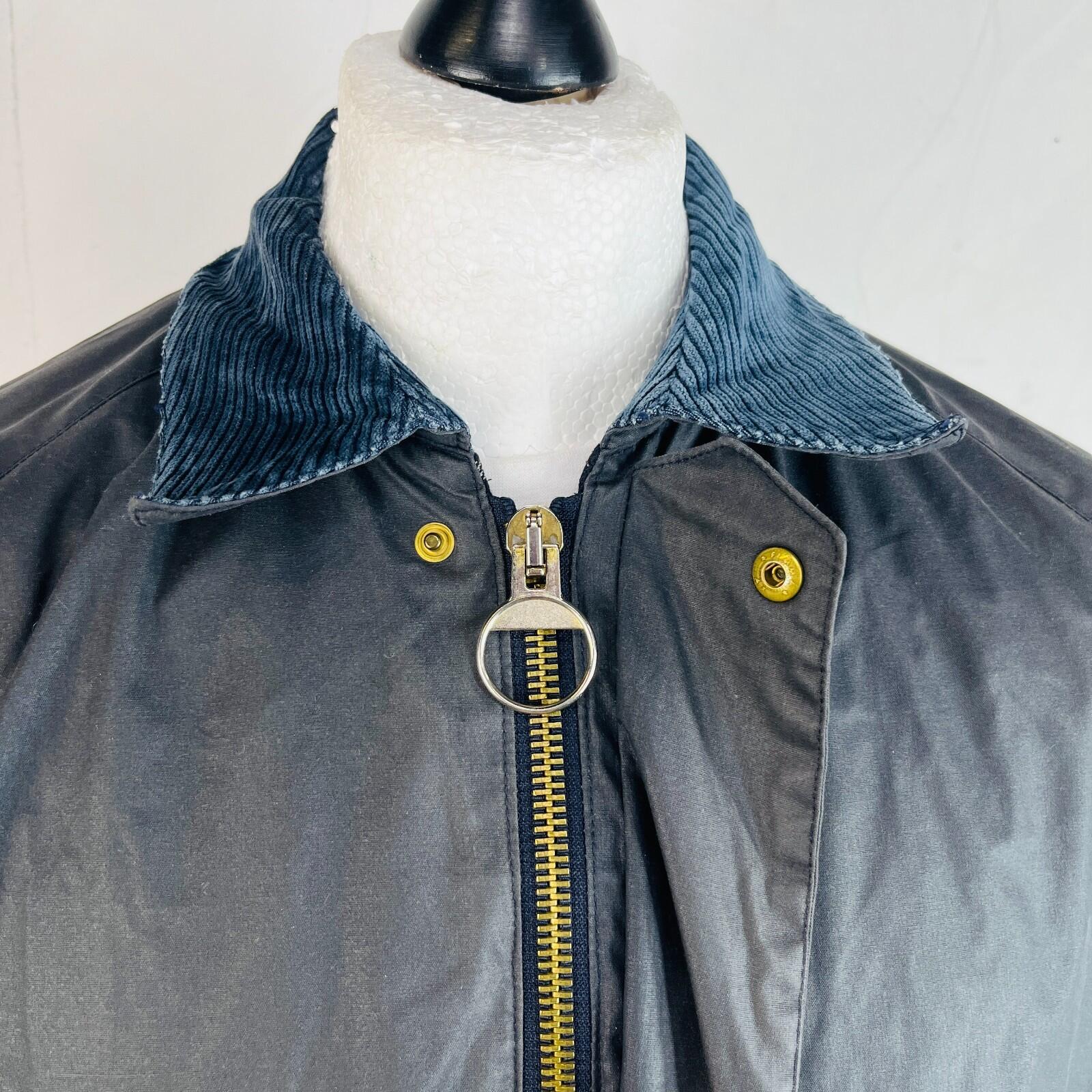 Wilkes & Ackerman Men's Outdoor Wax Jacket in Dark Blue size Large