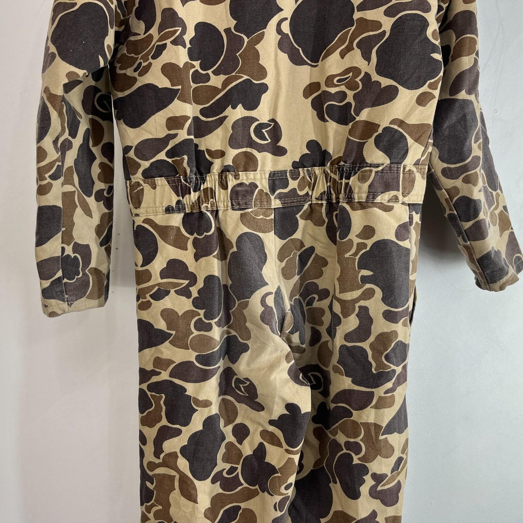 Walls Kids Quilted Overalls US Youth size 12 Brown Beige Camo