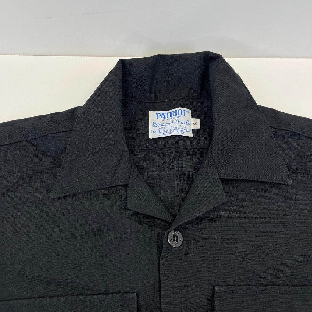 Patriot US Navy Dress Shirt in Black - US size Small Short Sleeve