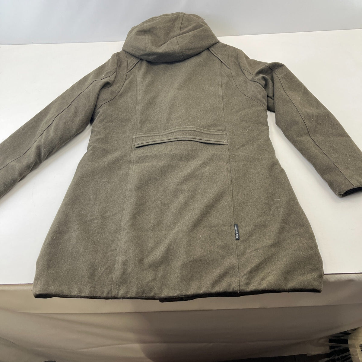 Merrell Womens Hooded Duffle Parka Khaki Brown Waterproof Insulated size M