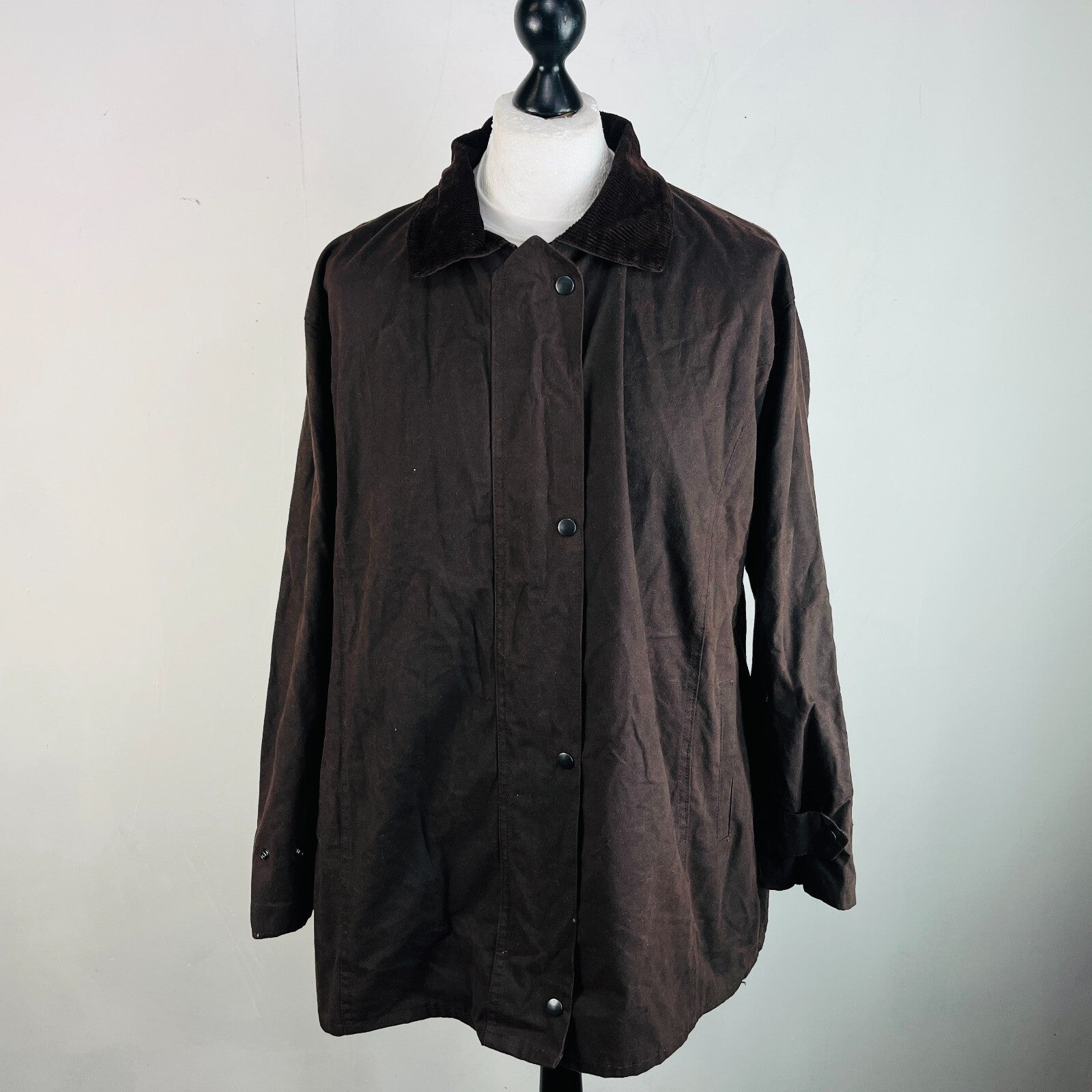 Greenbelt Women’s Wax Jacket in Brown size 2XL Waxed Cotton Coat