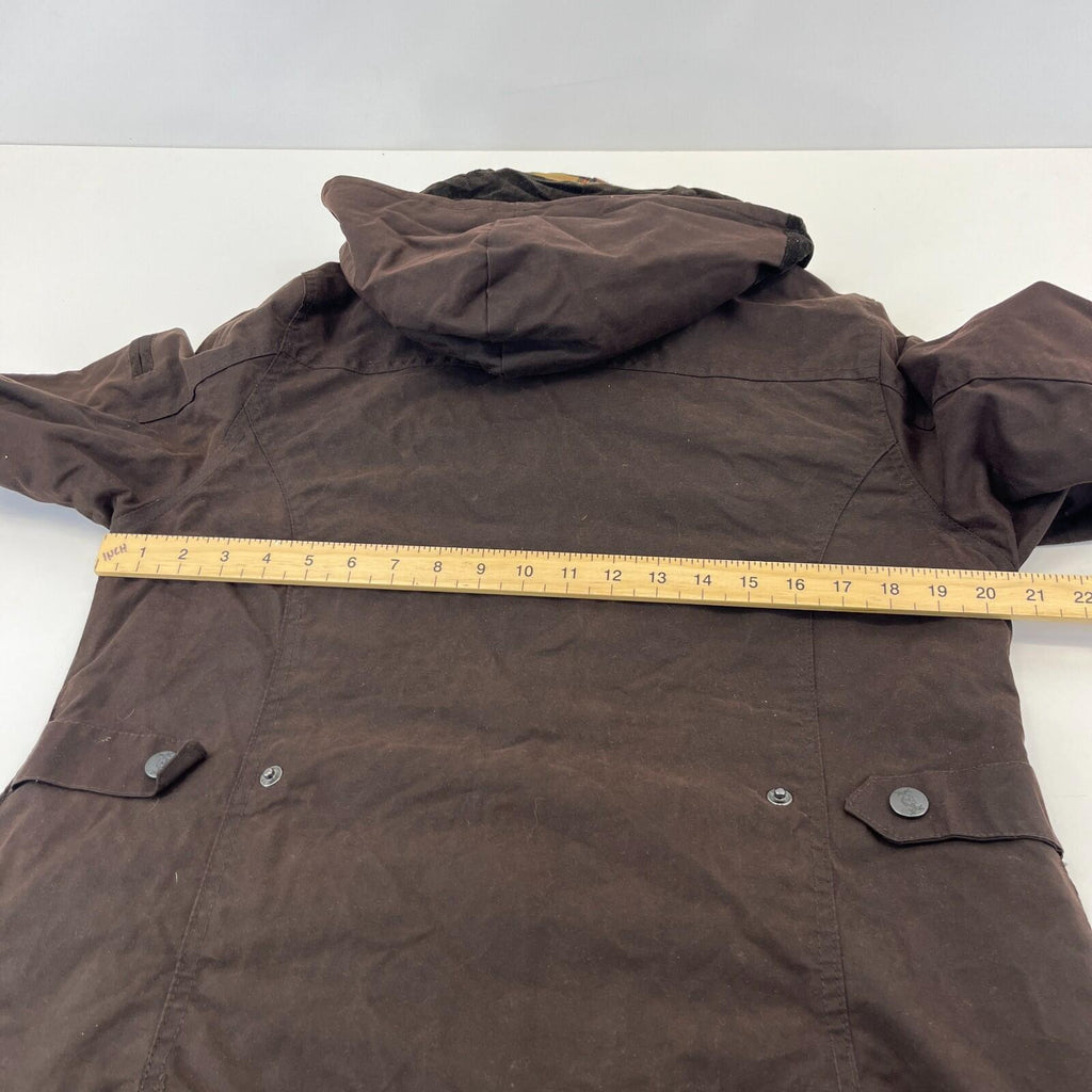 Vintage Hunter Outdoor Wax Jacket Womens 14 Brown Country Coat Made in England