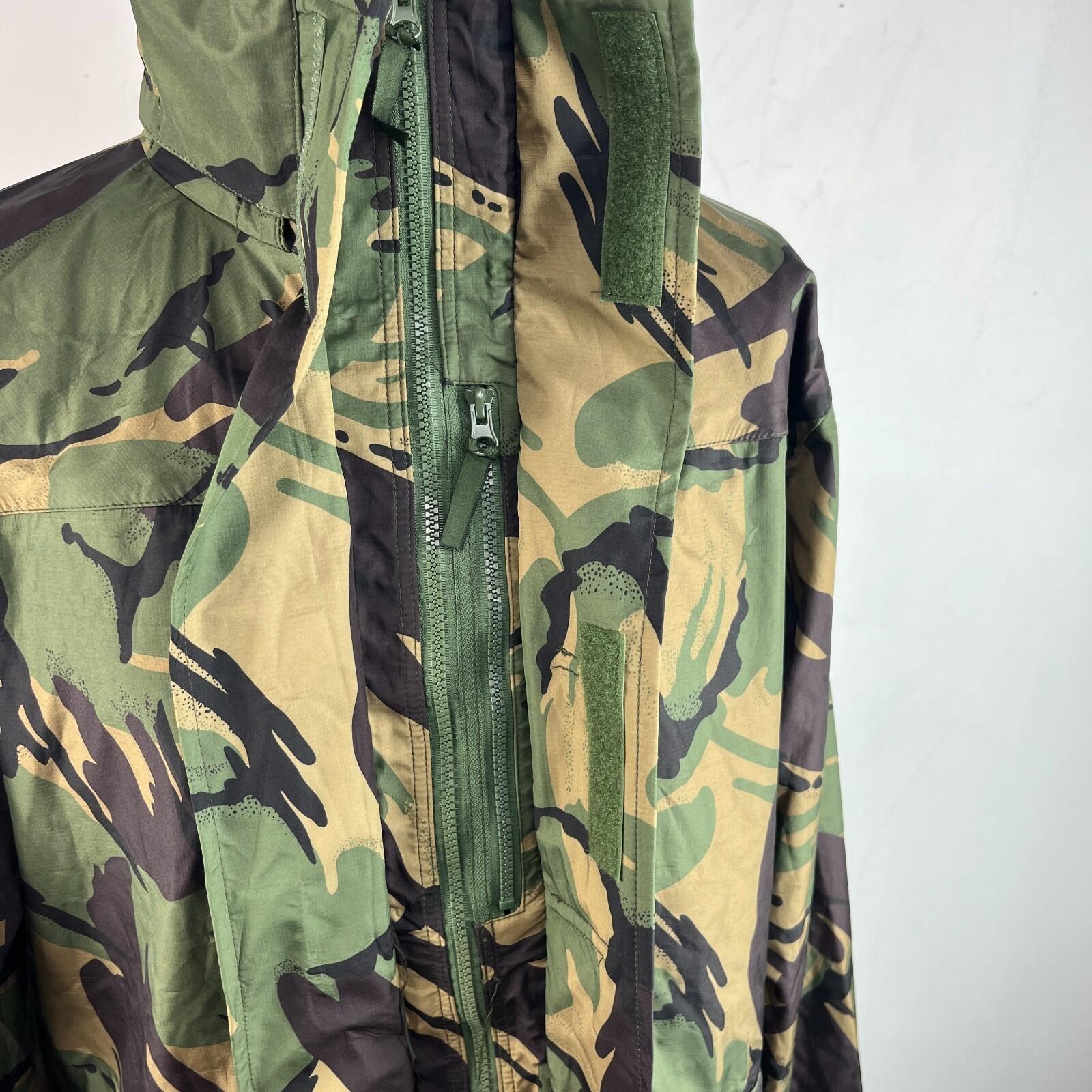 British DPM Camouflage Waterproof Camo Jacket Coat Hooded 180/104 Large