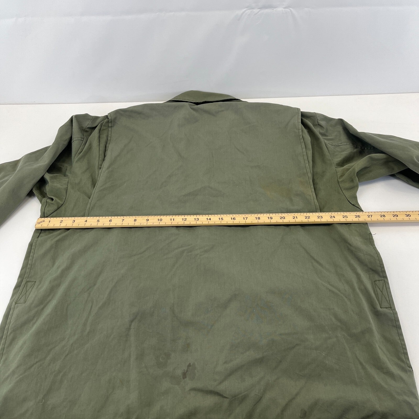 Decathlon Cropped Sleeve Shooting Hunting Jacket w/ Poachers Pocket Green UK 2XL