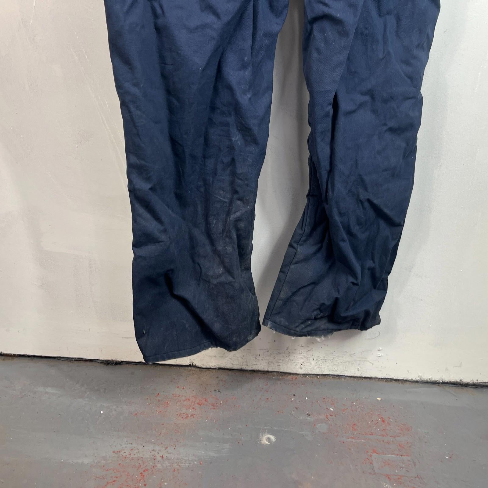 Vtg Walls Zero Zone Insulated Jumpsuit Boiler-Suit Overalls Blue size XL Tall