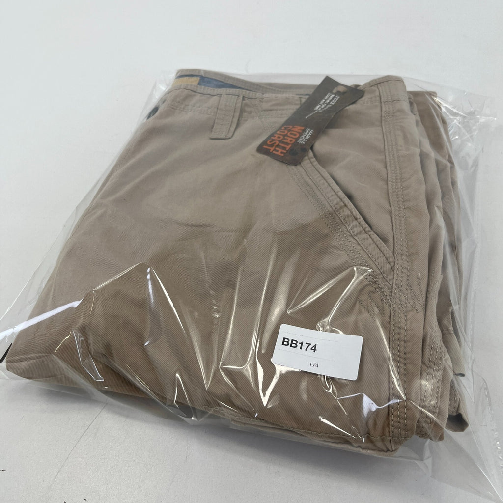 M&S North Coast Men's Beige Cargo Chino Jean Trousers W38" L31" Chinos