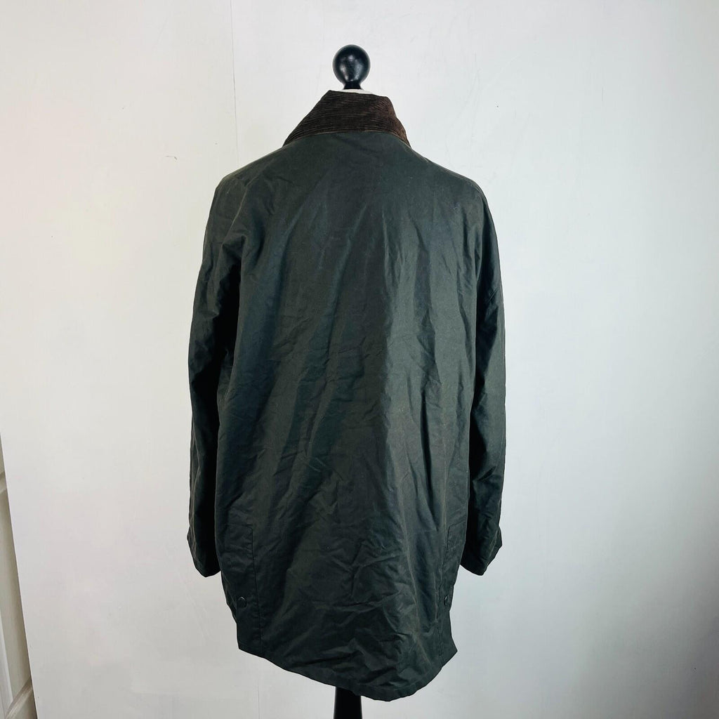 Crane Wax Jacket in Black Waxed Cotton size Large