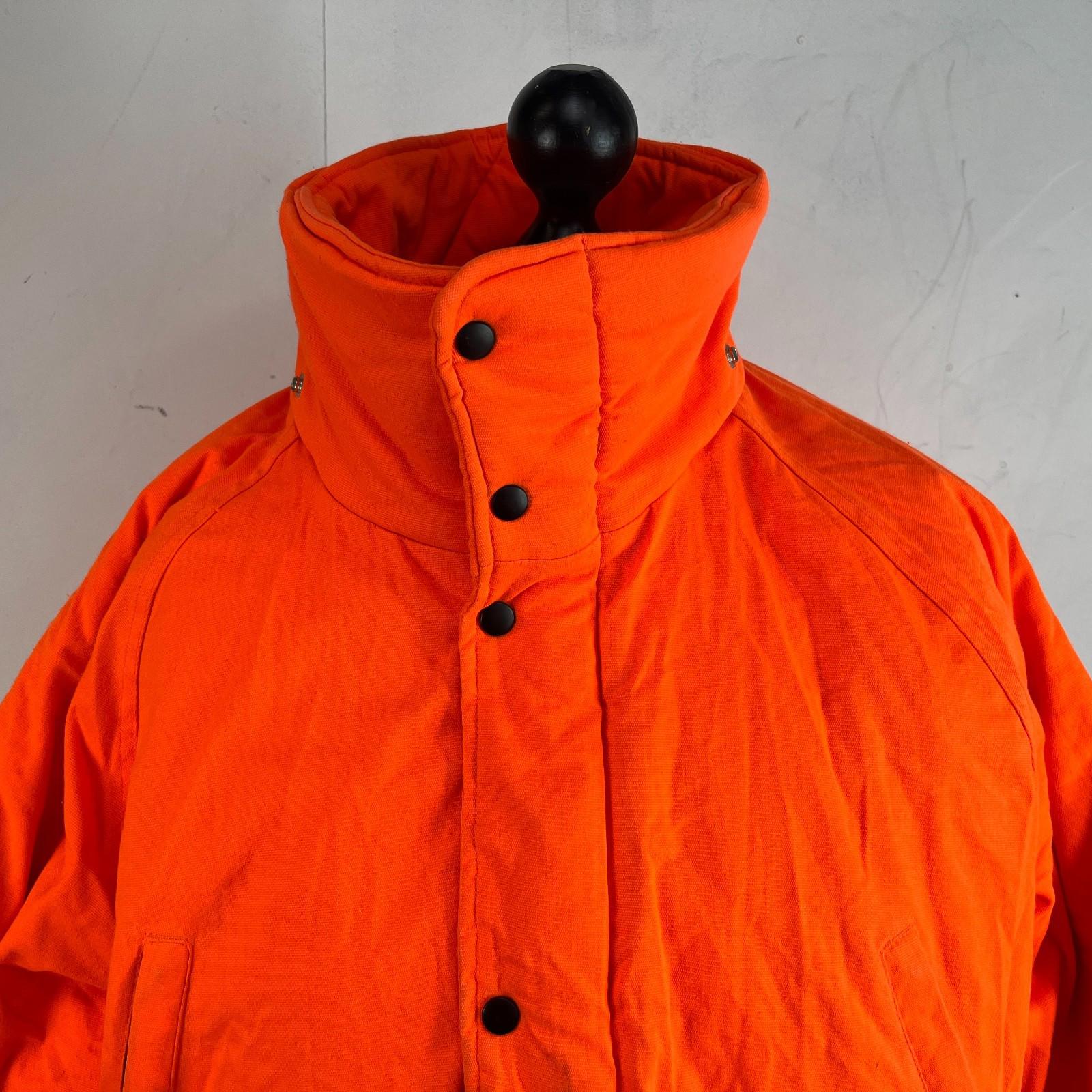 Johnson USA Thermal Quilted Chore Jacket Bright Orange US size XL
