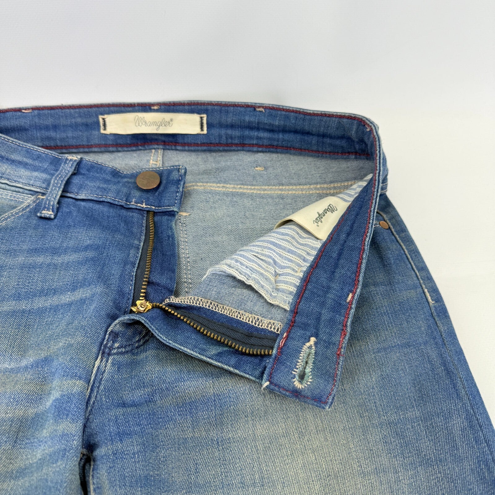 Wrangler Womens Corynn Skinny Jeans W28 L32 Mid Blue Denim