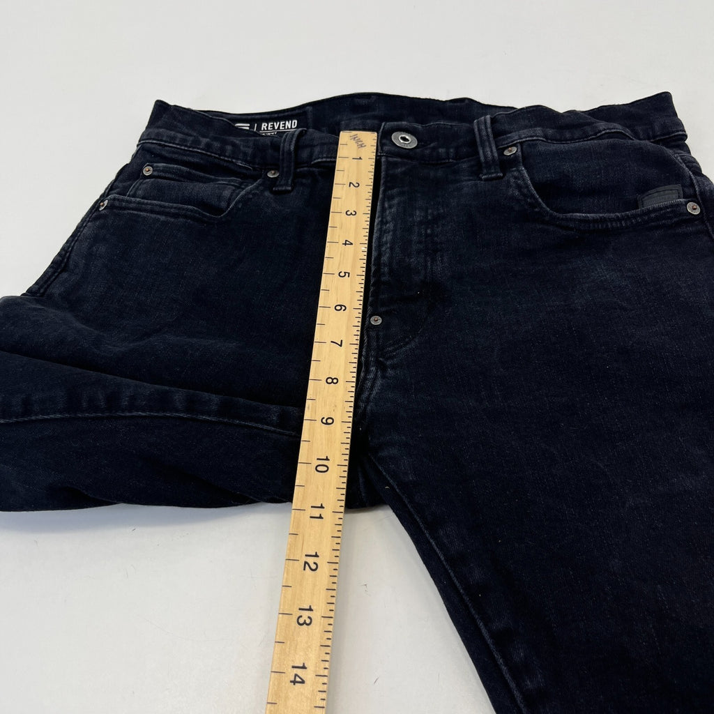 Men’s G-Star Raw Revend Skinny Dark Black Jeans W32" L30"