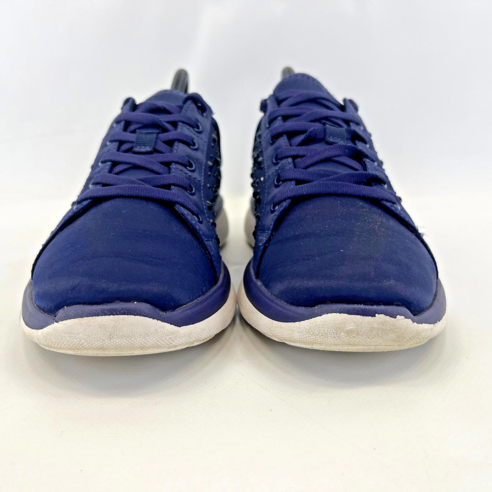 Clarks Women's Trainers Casual Shoes Navy Blue with Diamantes size UK 6 D