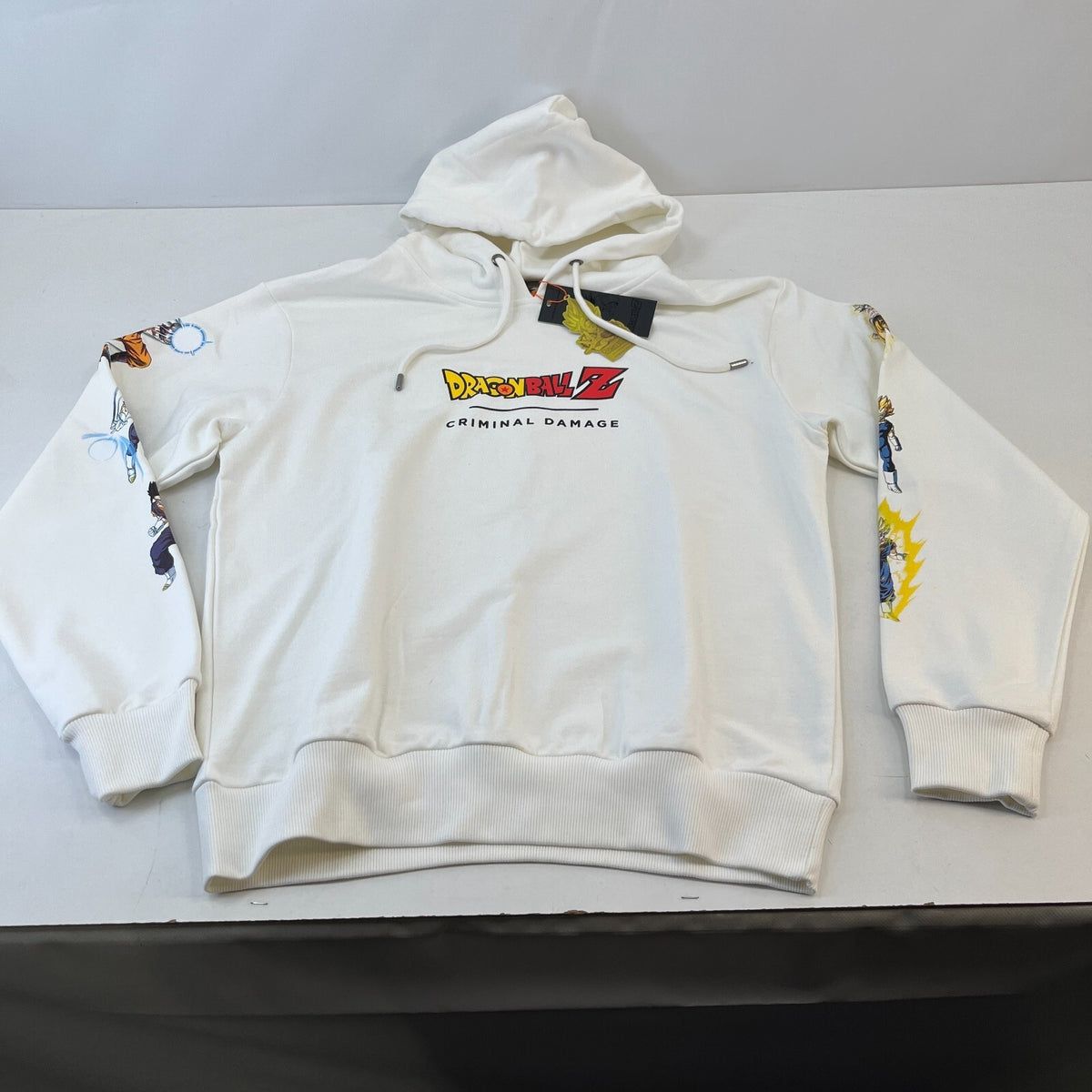 Criminal Damage Limited Edition Dragonball Z Hoodie White size L New with Tags