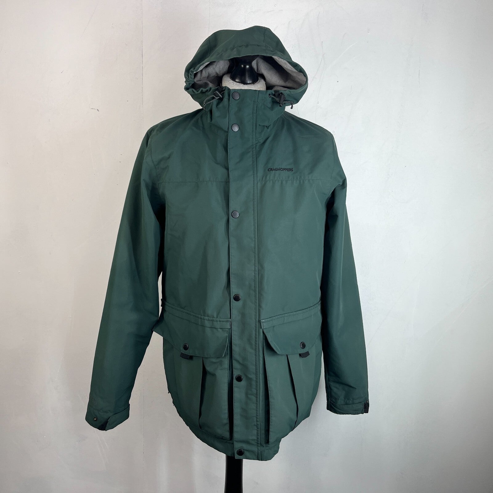 Craghoppers AquaDry Membrane Jacket Mens Medium Forest Green Waterproof Hooded