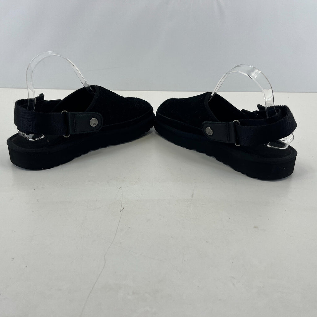 UGG Goldencoast Sliders Mules Slippers Black Racer Back Men’s size UK 7 - EU 41