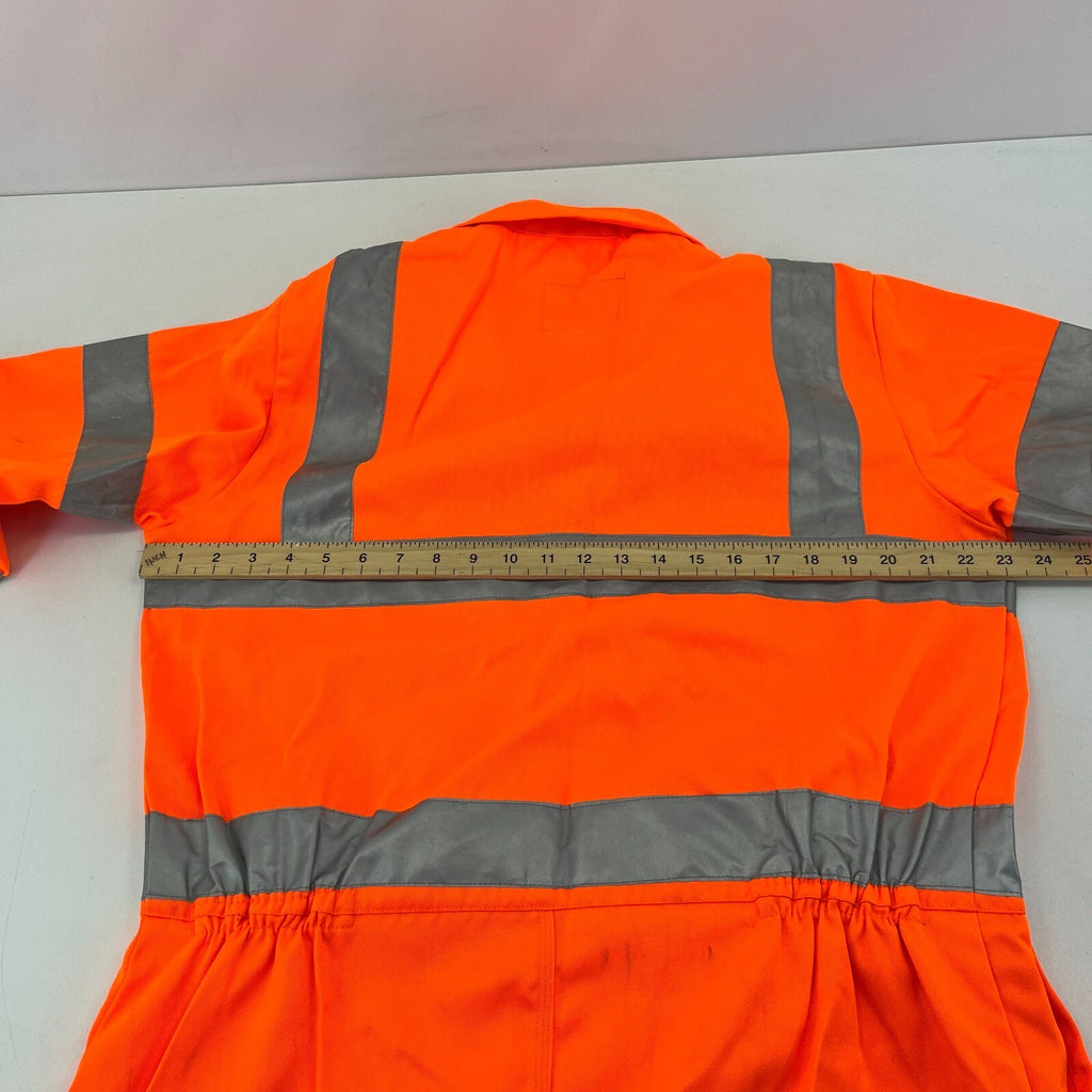 Hercules Men's Hi-Vis Orange Overalls Boiler Suit Coveralls size Large