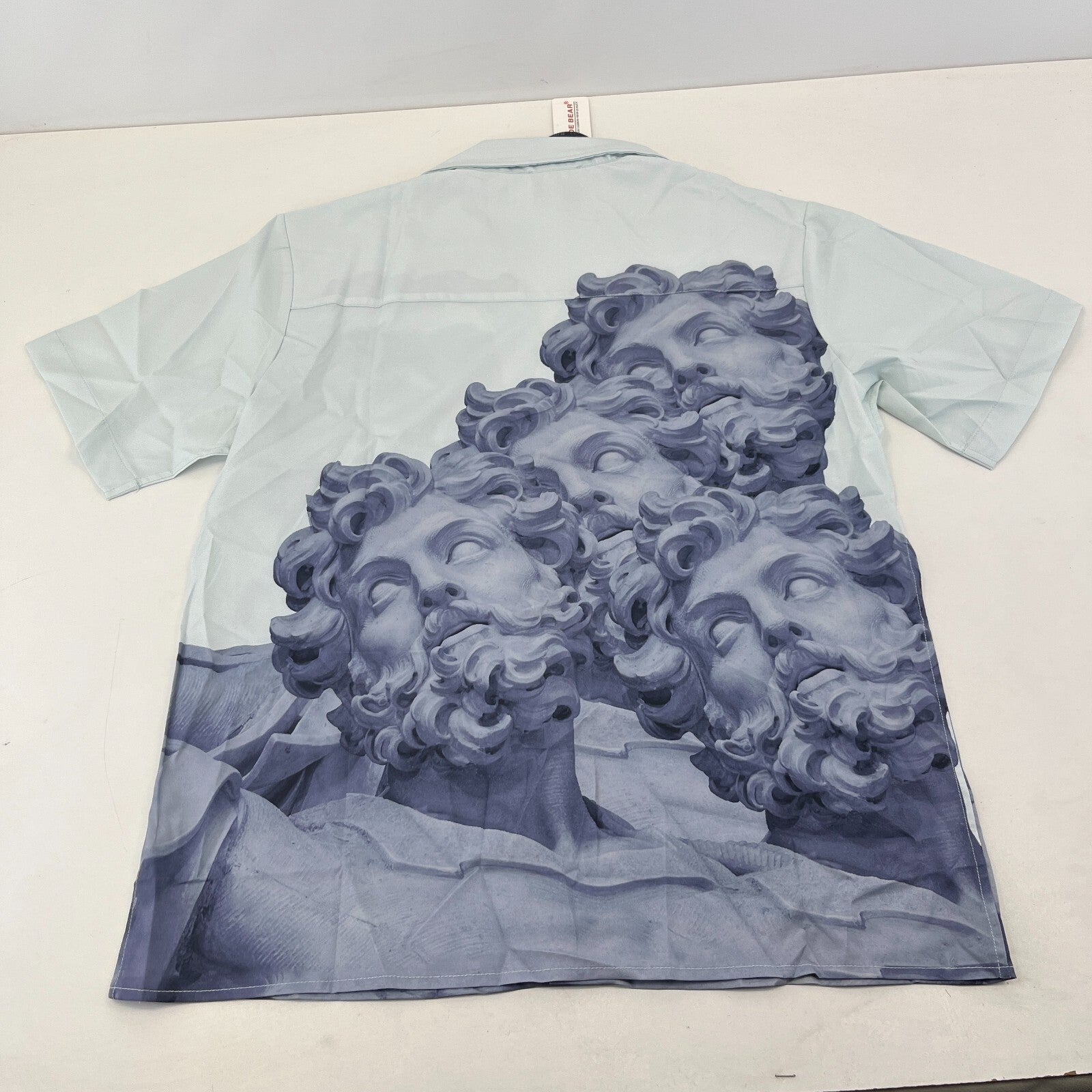 TLDE Gloomy Bear AOP Short Sleeve Shirt Greek Statue Print size S - Sh*te Shirt