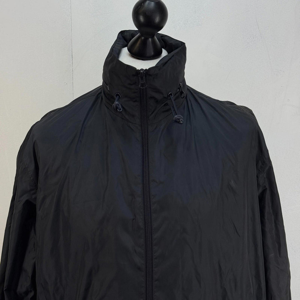 Original Puffa Pack-Away Jacket Pack-a-Mac with Stow-Hood Black size Medium