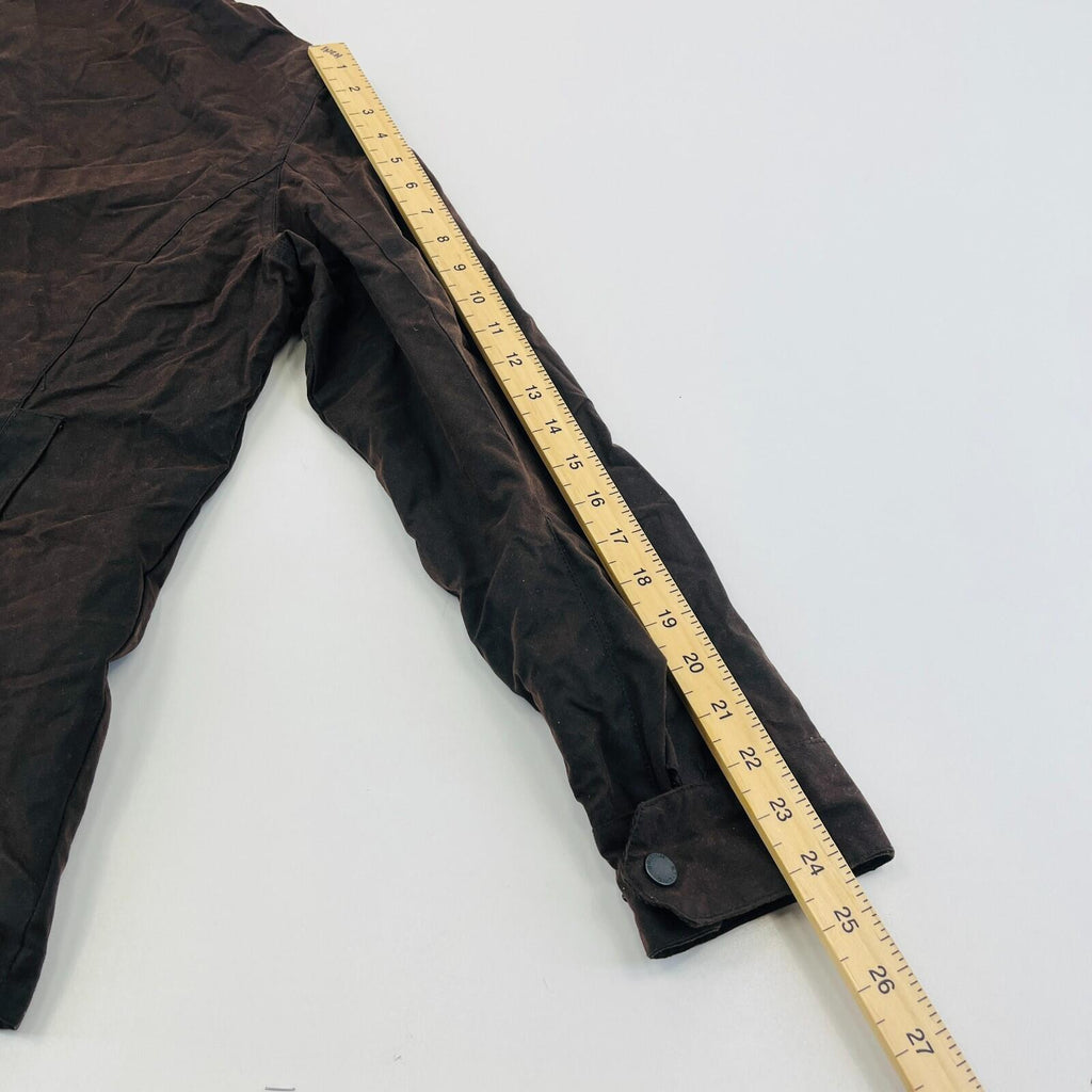 Crane Womens Waxed Cotton Jacket in Brown size Medium