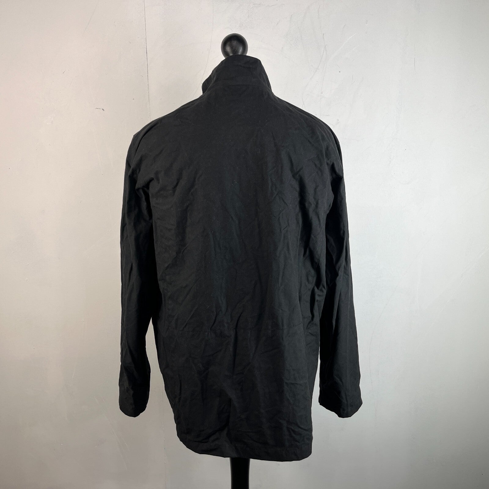 Crane Wax Jacket in Black Waxed Cotton size Medium