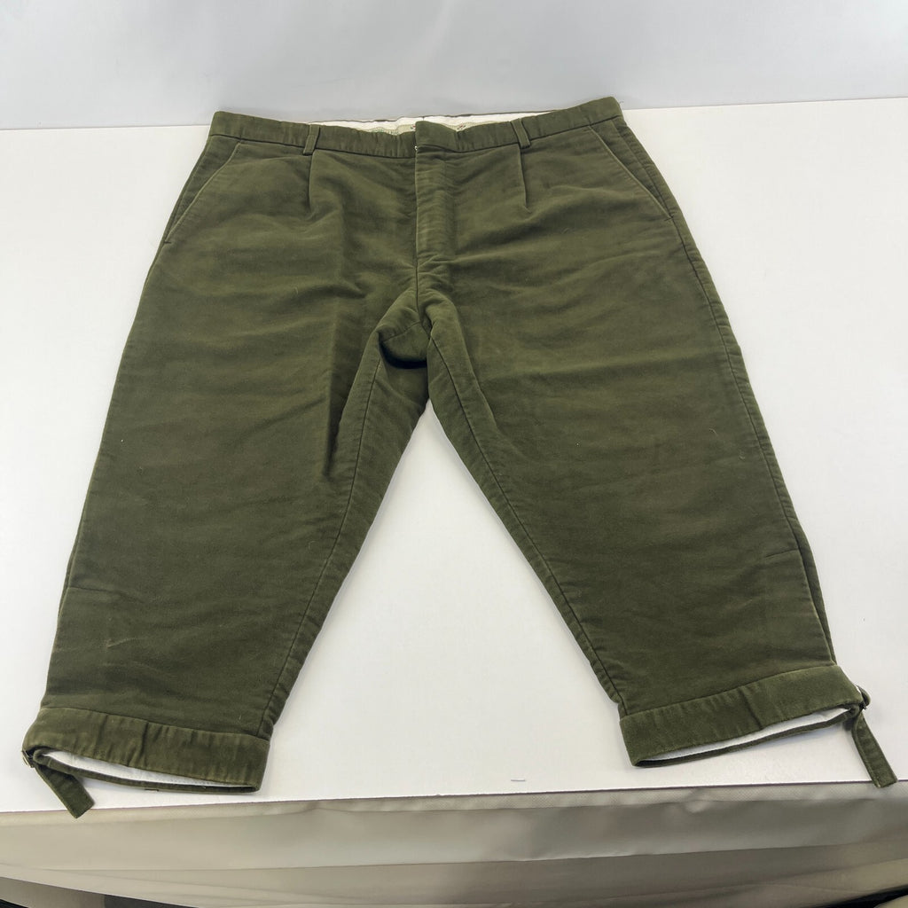 Hoggs Of Fife Breeks Mens W42" Green Olive Hunting Shooting Plus Fours Moleskin