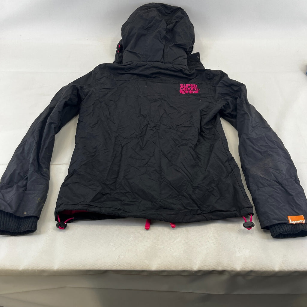 Superdry Professional Windcheater Jacket Women's size Small - Black / Pink