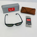 Ray-Ban RB4140 601/58 49020 Polarized Black Sunglasses Crystal Green 49mm Lenses