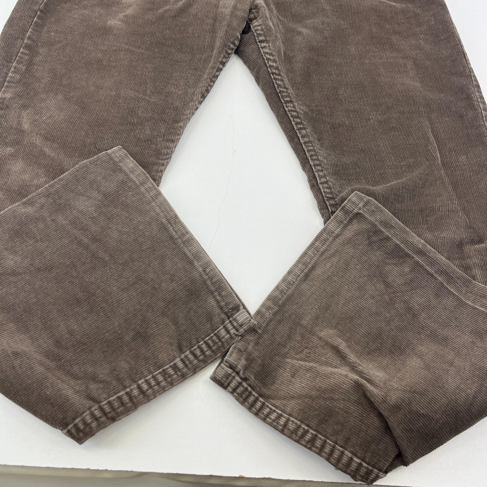 Levi's 527 Low Boot Cut Corduroy Trousers - Brown Cords W33" L30" Levi Strauss