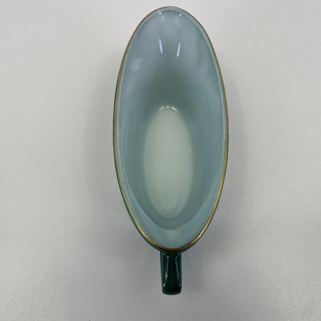 Pyrex Green Hawthorn Gravy Sauce Boat Vintage 1960's Rare JAJ