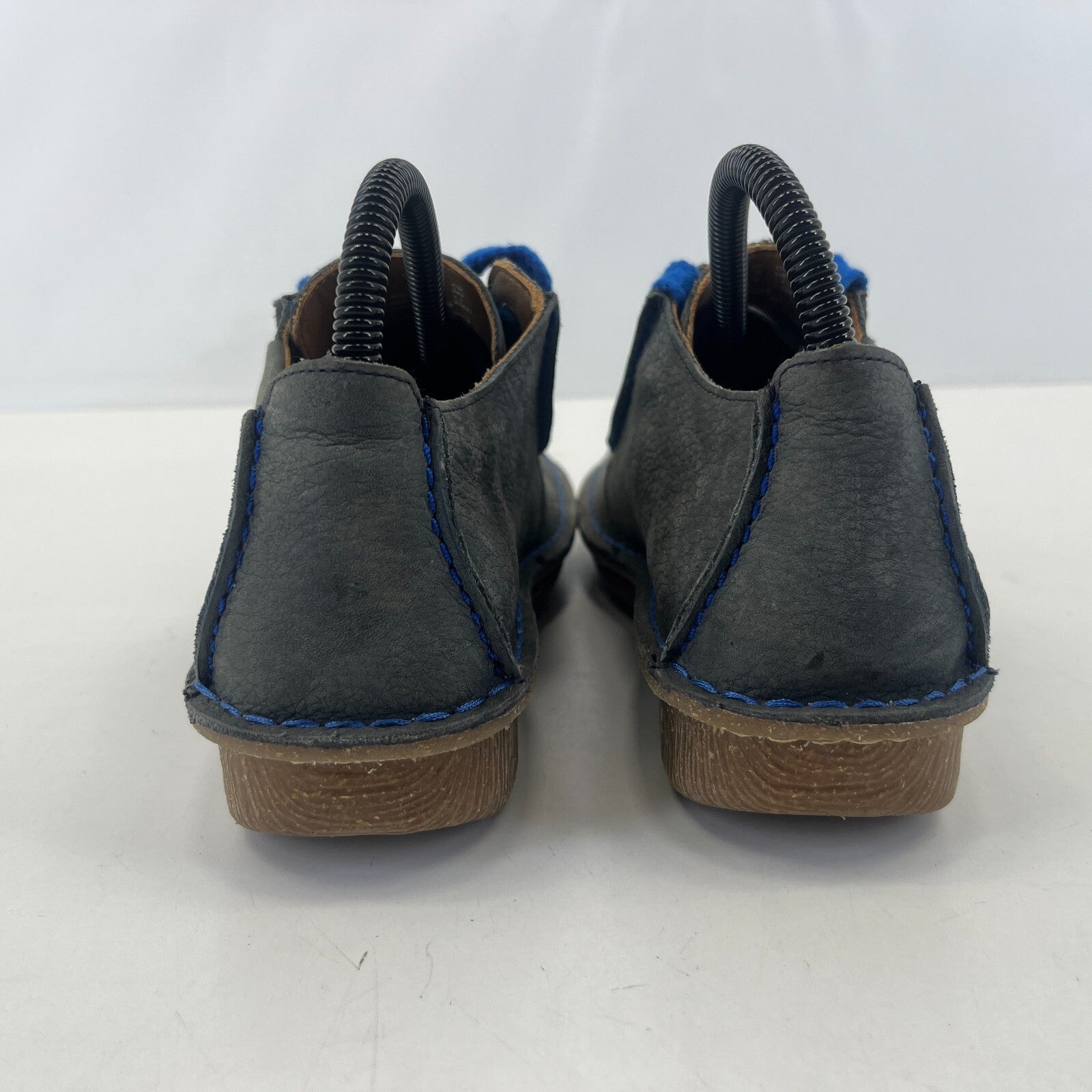 Clarks Artisan Leather Shoes Dark Grey size UK 5.5 EU 39 Women's Pastie Pasty