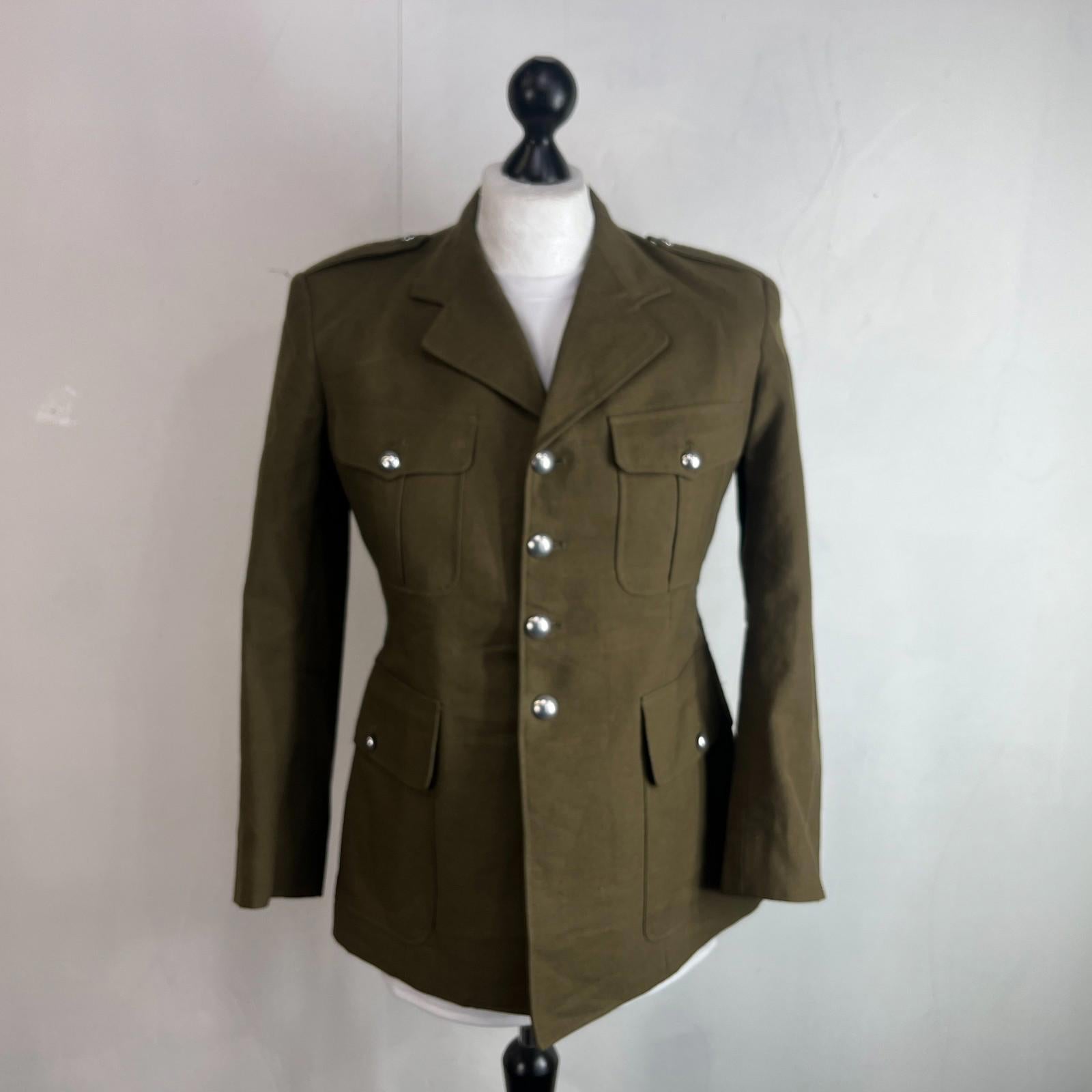 Rare Vintage 1971 French Military Jacket Parade Dress Tunic size 96C