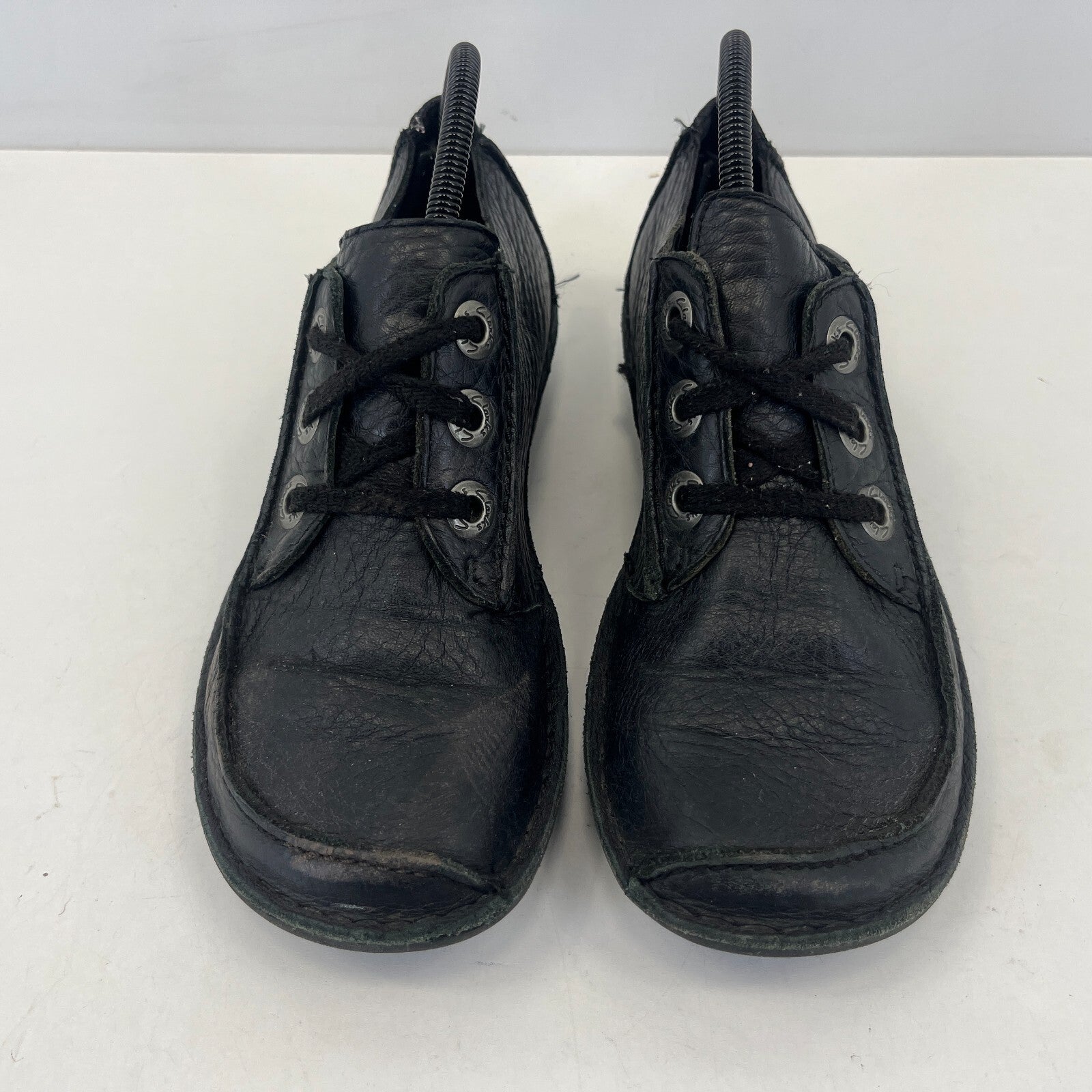 Clarks Active Air Black Leather Pasty Shoes size UK 6 EU 39 1/2 Womens Pasties