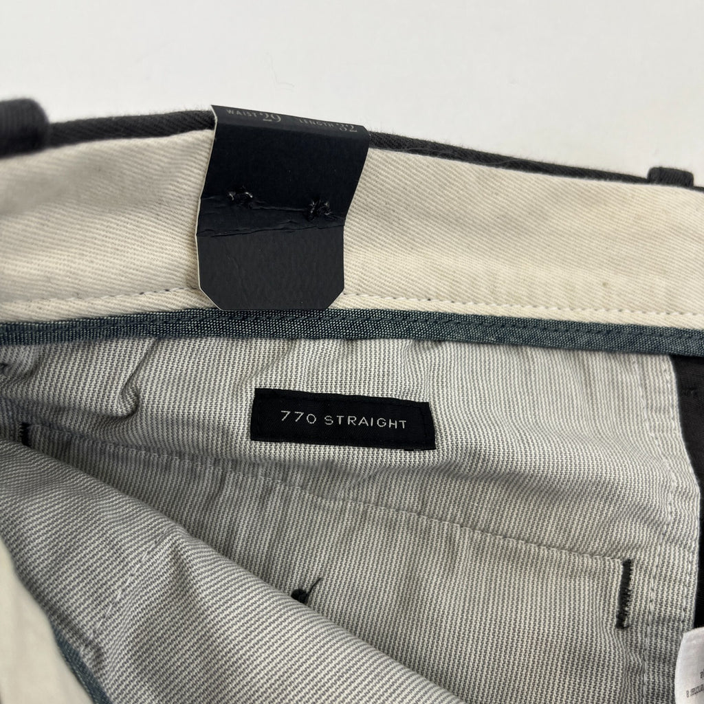 J Crew 770 Straight Fit Stretch Chino Trousers in Grey W29" L32" New with Tags