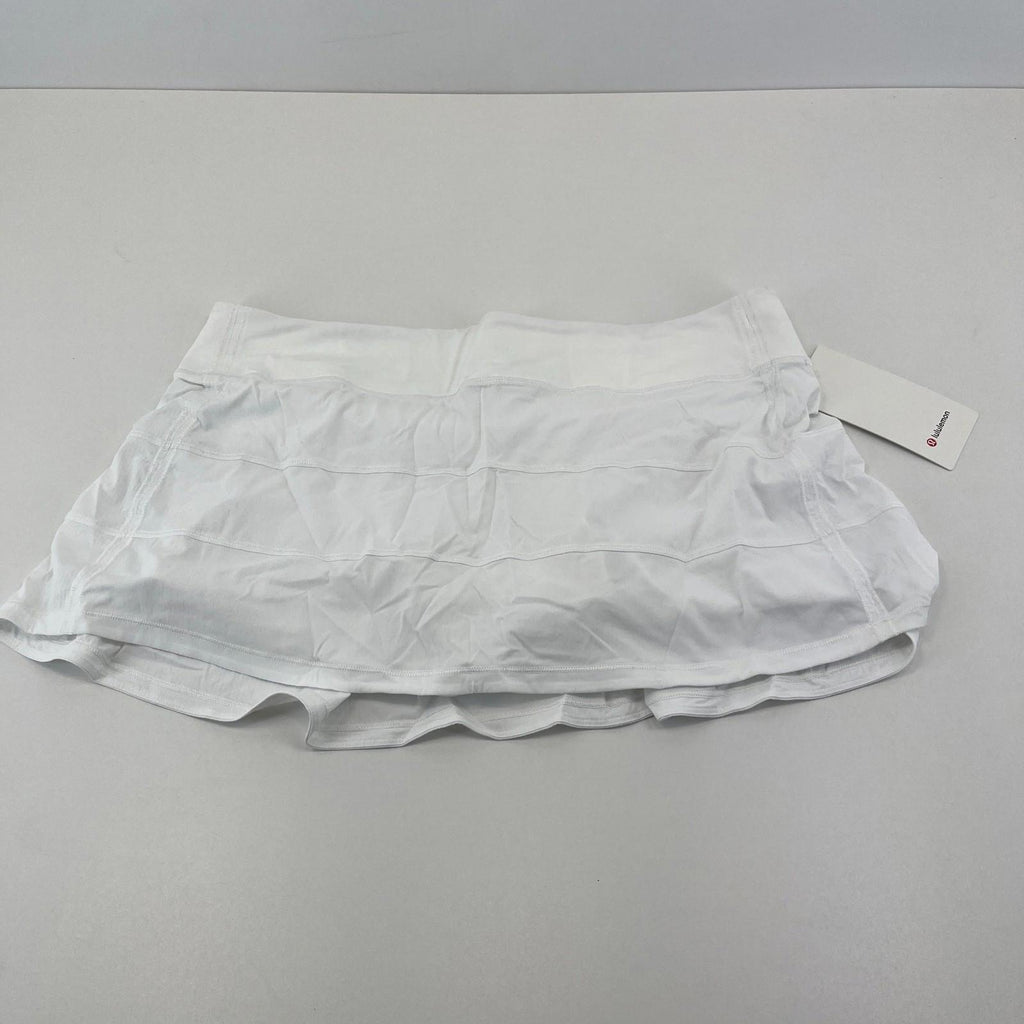 Lululemon Pace Rival MR Skirt Skort White Internal Shorts size US 14 UK 18 BNWT