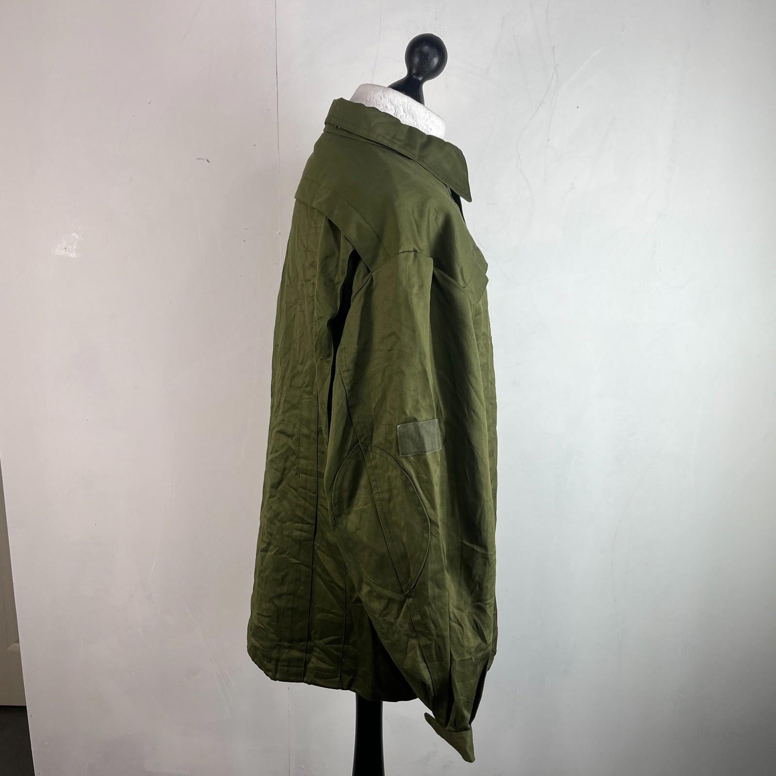 Vtg Norskin 80's German Polizei Denim Work Jacket Chore Coat OG Green Size EU 56