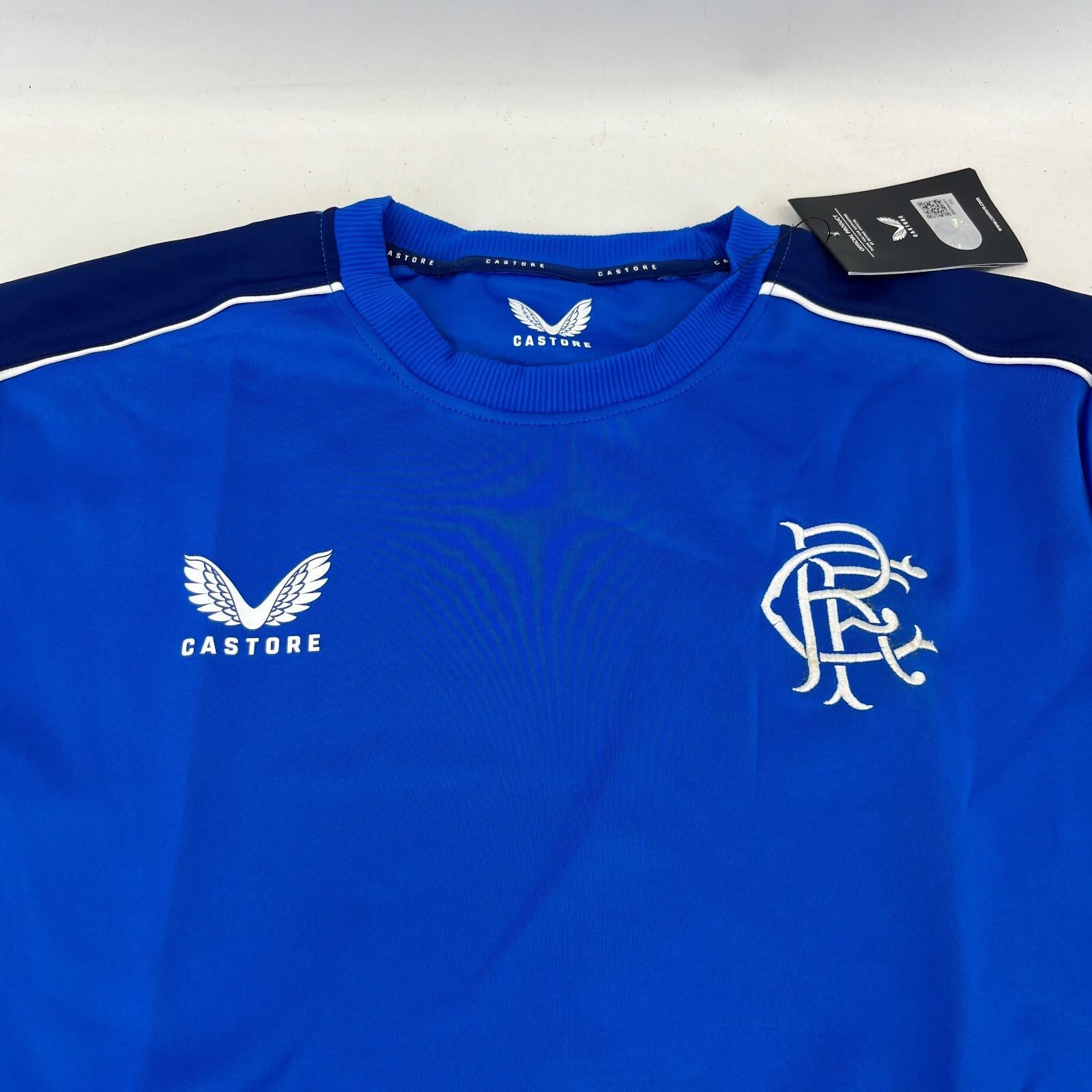 Castore Rangers FC Players Training Sweatshirt Blue and Navy Women's size 10