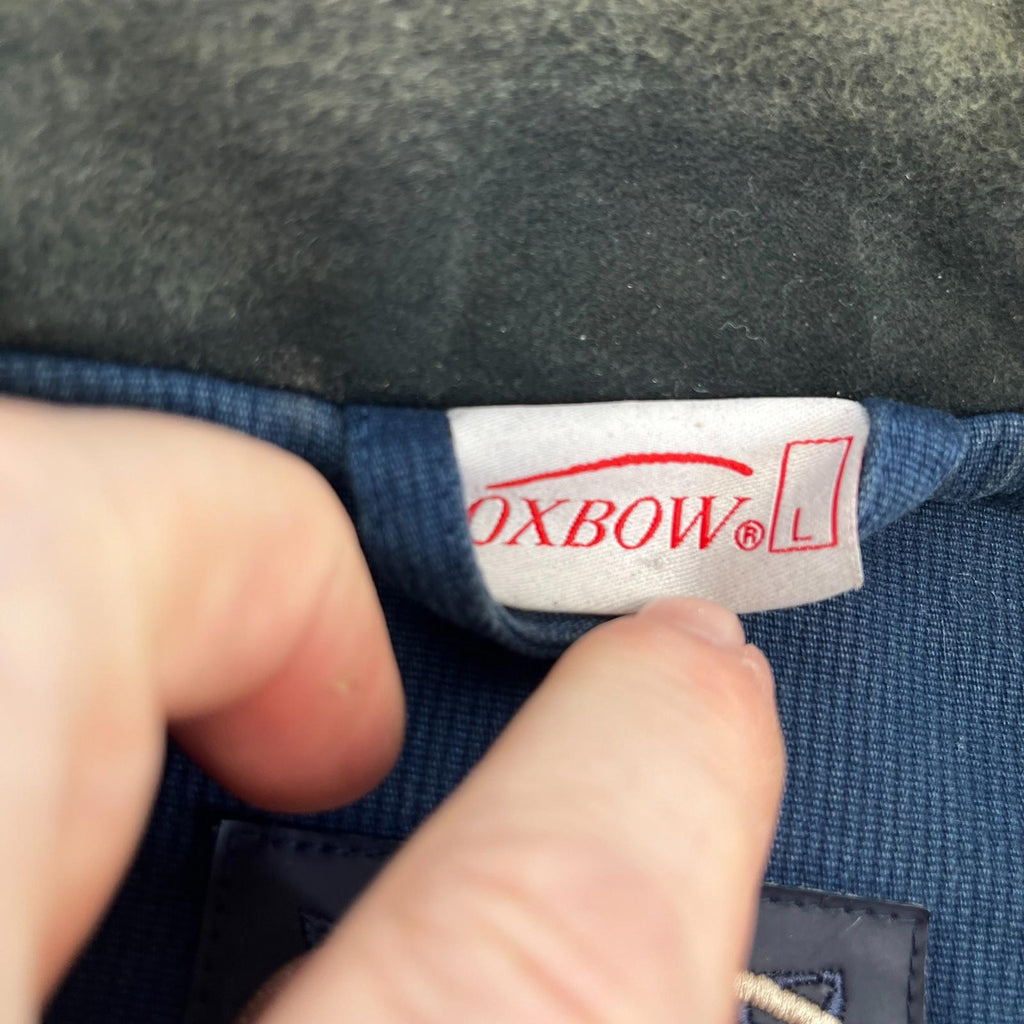 Oxbow Corduroy Trucker Chore Jacket US size L Blue Long Sleeve 100% Cotton