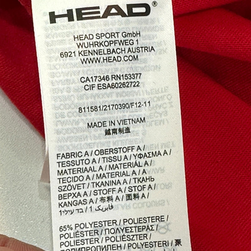Head Club Ivan MC T-Shirt in Red Pure Performance Sports Top size XL  New