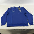 Official Glasgow Rangers FC Blue Match Day Sweatshirt Pullover Ladies size 16