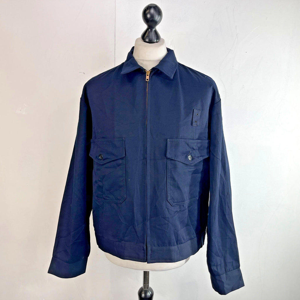 Vintage Challenger Horace Small Rocketeer Jacket 48R (2XL) Navy Blue Rockabilly