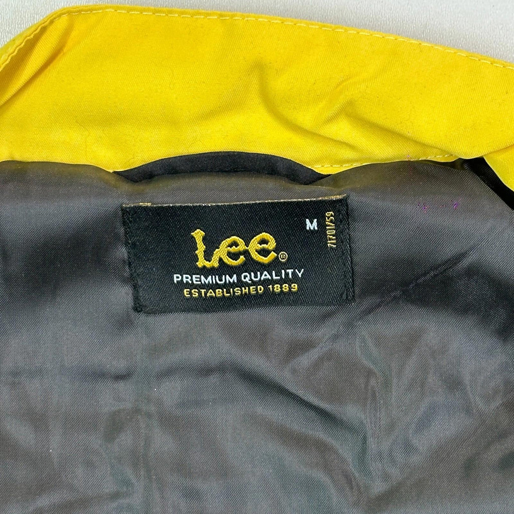 LEE MotoGP Bodywarmer Quilted Gilet with Embroidered Logos size M Black Yellow