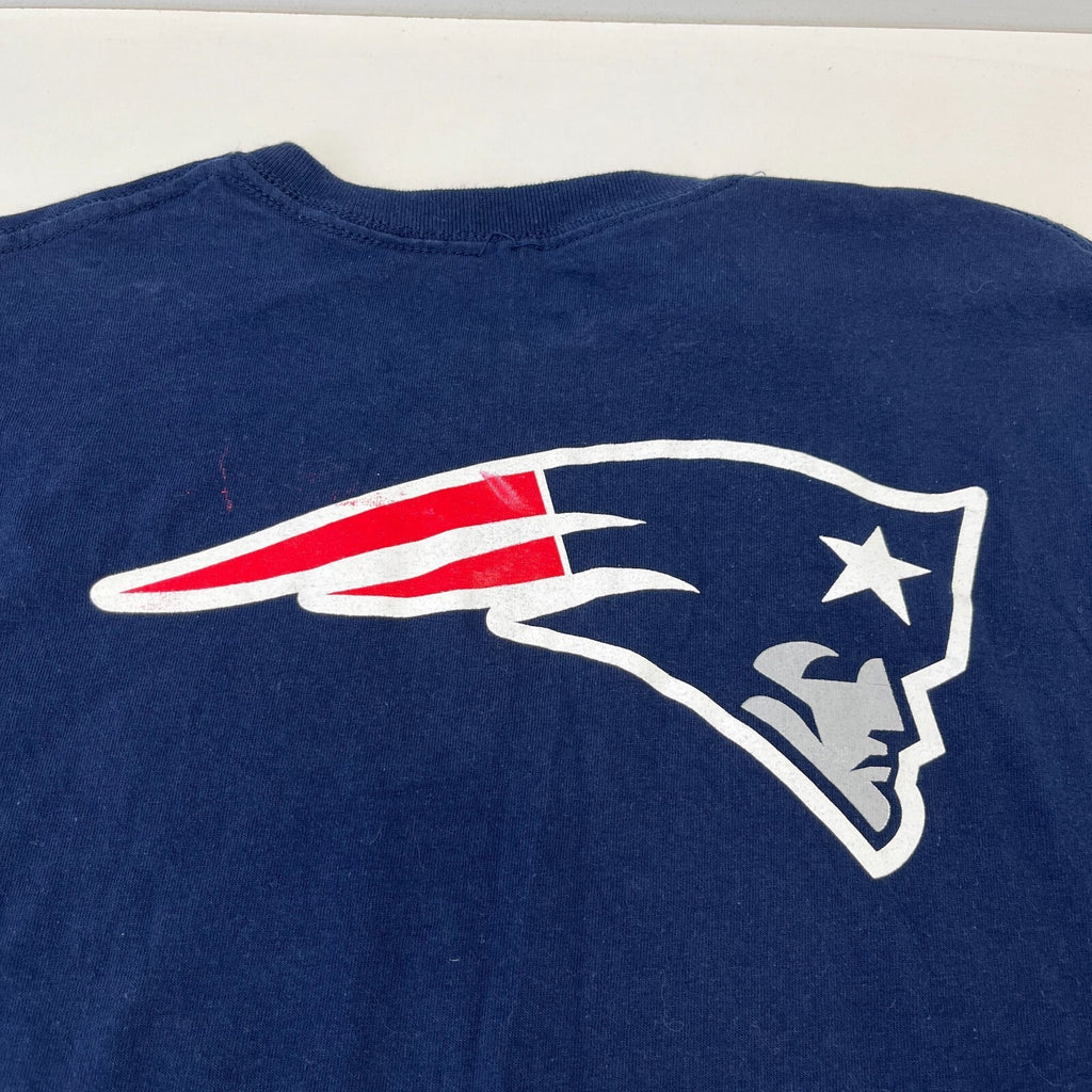 New England Patriots NFL Graphic T-Shirt Mens size Large Navy Football Fan Tee