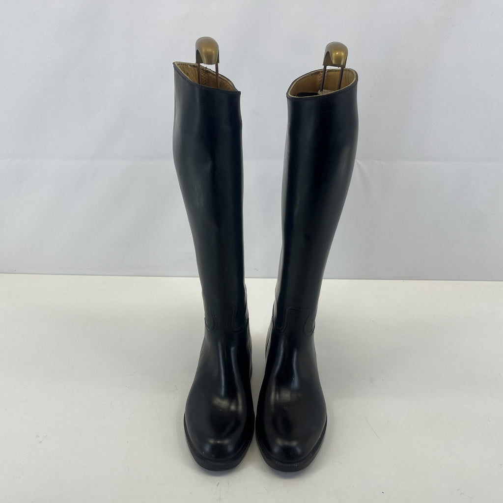 Aigle Black Leather Horse Riding Boots size UK 2.5 EU 35