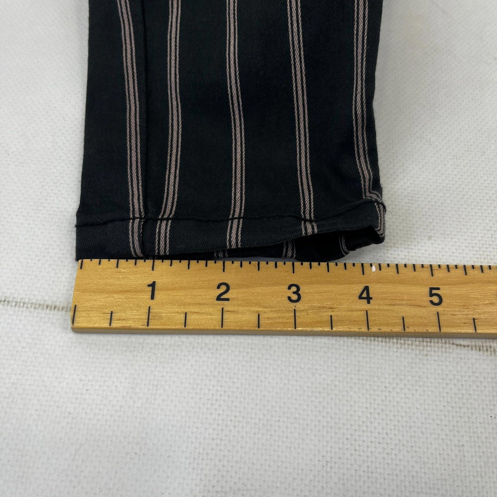 C&A Clockhouse Womens Black Striped Jeans Jegging Leg Skinny size 38R - NWOT
