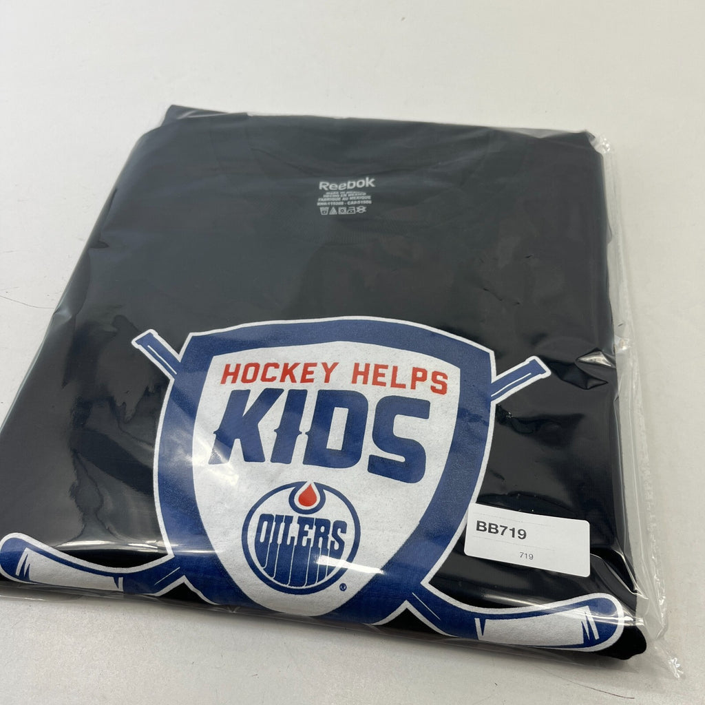 Edmonton Oilers Reebok NHL Team Logo T Shirt in Black size L - Lucic #27