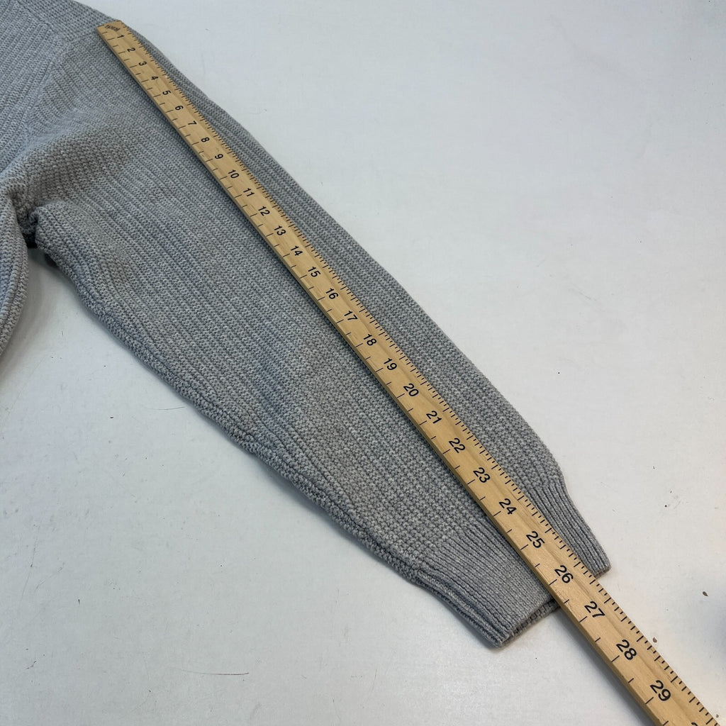 M&S Men's Cotton Blend Cable Knit Crew Neck Jumper Grey Marl 3XL New